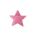 Rosa Pentagramm-Haarklammer mit Glitzereffekt für Damen-Halboffen-Frisuren - Stern-Krallenclip / Rosa