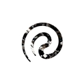 French spiral hair pin with marble pattern for effortless bun styling and fixing - Small Black Floral