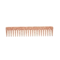 Peigne à cheveux minimaliste rose clair en acétate avec texture marbrée élégante et dents larges - Rose Fleuri