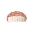 Pink marble acetate hair comb in a semi-circular geometric design with vintage textures - Pink Marble Pattern