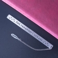 Edelstahl Lesezeichen für Papa mit Gravur, Herzmuster und Federanhänger-Detail - Vater Stil (202437 dad)