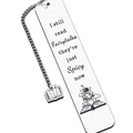 Marque-page en acier brossé avec gravure château et pendentif livre ouvert pour lecteurs - Style Pendentif (xk205-1)
