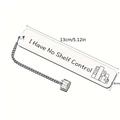 Segnalibro in acciaio inossidabile con testo 'I Have No Shelf Control' e ciondolo a libro - Stile Nessun Controllo Scaffale (xk194-3)