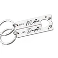Portachiavi madre e figlia in acciaio inossidabile con pezzi di puzzle a cuore - Stile Madre e Figlia (xk249-mother)