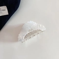 Detalle de pinza para el pelo de acetato perlado con letras francesas y bordes de concha - 2# Perlado Sirena