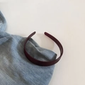 Detalle de diadema burdeos con textura de rayas y dientes antideslizantes de estilo coreano - 4# Rojo Oscuro