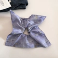 Coletero vintage de flores con estampado de pintura al óleo lila para colas de caballo - 1# Púrpura