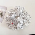 Coletero minimalista con lunares blancos, etiqueta hecha a mano y textura rizada - 1# Blanco Perla Concha