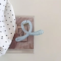 Elegante pinza de pelo azul claro translúcido para moños de verano y semirecogidos - 2# Azul
