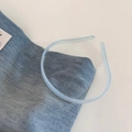 Slim light blue jelly translucent headband with anti-slip teeth for women - 1# Blue