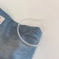 Clear jelly hairband with non-slip teeth, minimalist transparent resin headband accessory - White
