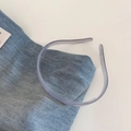 Minimalist jelly grey-purple anti-slip headband with teeth for women styling - Grey