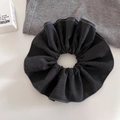 Primer plano de coletero gris oscuro de gran tamaño con textura de tela de sarga - 2# Gris Premium