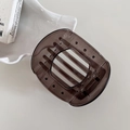 Elegant translucent brown hair claw clip with vintage resin tortoise finish - 9# Transparent Coffee - Large