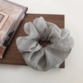 Detalle de coletero vintage de lunares con textura de tela de organza semitransparente - 1# Blanco Perla Concha