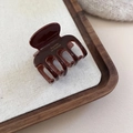Pince à cheveux élégante en acétate avec inscription dorée Barrette La France - 2# Café Foncé