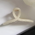 Creamy jelly-colored large hair claw clip for women in a minimalist hair clip design - 2# Creamy Apricot