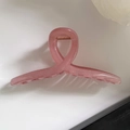 Pinza per capelli rosa gelatina 13cm oversize minimalista in resina per donna - 3# Rosa Gelatina