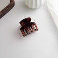 Macro detail of tortoiseshell hair claw clip with glossy finish on a minimalist background - Tortoiseshell (5#)