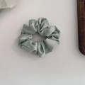 Elegante coletero de satén verde menta con textura de seda brillante para peinados - 2# Coletero Pequeño