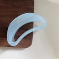 Pinza para el pelo grande azul claro translúcido para mujeres con pelo grueso - Azul