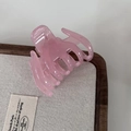 Pinza per capelli rosa in acrilico effetto jelly per acconciature su cornice in legno - 2# Rosa Bacca Artiglio Lungo