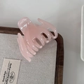 Pink jelly hair claw clip in glossy acetate finish for women, elegant hair accessory - 5# Light Pink Long Claw