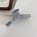 Elegant grey marble ink hair claw clip for women stylish hair accessories on desk - Hanger Style (Style No. 2)