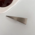 Elegante fermaglio per capelli a triangolo in metallo oro champagne con finitura opaca - 10# Triangolo