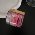 Pink elastic hair bands set in transparent jar for girls, high elasticity hair ties pack - Basic Style / Pink Series