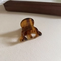 Molletta per capelli classica in acetato tartarugato con scritta France Handmade - Strisce marroni