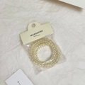 Elastici per capelli a spirale giallo trasparente con cartellino per accessori - Set di 2 pezzi / Champagne