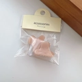 Paires de mini pinces à cheveux en acétate rose pêche avec emballage élégant - Rose