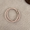 Lot de deux élastiques à cheveux rose nude haute élasticité avec perles dorées - Beige