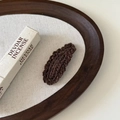 Handmade brown crochet wave knitting wool teardrop bb hair clip for autumn and winter - Brown