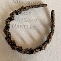Vintage leopard print ruched headband featuring black pyramid studs for stylish women - 7# Leopard Wrapped (with Teeth)