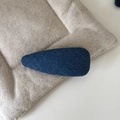 Fermaglio per capelli a goccia in denim blu scuro retrò con stile vintage minimalista - Stile Goccia Denim (2#) / Blu Denim (2#)