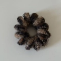 Élastique à cheveux spirale en peluche motif léopard avec texture douce et souple - 1# Boucle Cordon Téléphone Léopard Café
