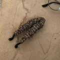 Lot de 2 barrettes bananes à carreaux marron plissés pour queues de cheval élégantes - Rayures Café Blanc (6#)