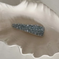Elegante fermaglio per capelli in cristallo blu per donna con strass scintillanti - Stile Triangolo Blu (2#)