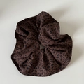 Elastico per capelli vintage con stampa leopardata caffè per acconciature e code - Scrunchie Leopardato / Caffè Scuro Leopardato (1#)