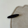Dunkelblaue Glitzer-Polka-Dot Entenschnabel-Haarklammer für Damen mit roten Akzenten - Schwarz Lang Oval Rot Punkt Haarklammer