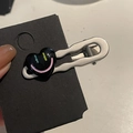 Barrette à cheveux cœur noir minimaliste avec motif smiley coloré sur pince crocodile - Pince Cœur Noire (7# Pince Cœur Métal Noire)
