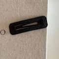 Fermaglio per capelli rettangolare nero glitterato con texture scintillante per un look chic - Quadrato Nero (4#)