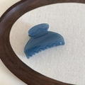 French style medium jelly blue acrylic shark hair claw clip for elegant hairstyles - Aqua