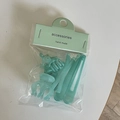 Set di mollette per capelli verde menta per donne con piccoli artigli e fermagli - Set Pezzi Multipli Verde Menta