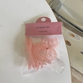 Pink checkered hair clip set with flower claw clip and matte resin hairpins for girls - Pink