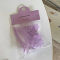 Purple hair accessories set with clips and hair claw in elegant retail packaging - Purple