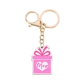 Dettaglio ciondolo a scatola regalo rosa con scritta Mom e chiusura dorata per festa della mamma - Stile Scatola Regalo Rosa (5454685998590)
