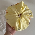 Elastico per capelli giallo fatto a mano con perline colorate per acconciature - Stile con Perline Gialle (1#黄色发圈彩色点)